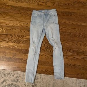 high rise skinny jeans